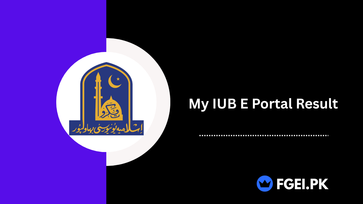 My IUB E Portal Result